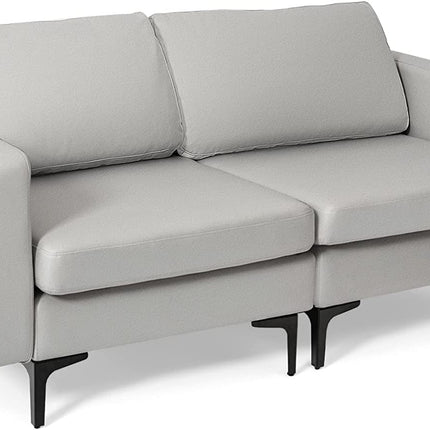 Dreamade 2-Seat Sofa Couch, 66" L Modern Loveseat