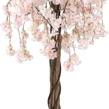 Dreamade 5.5FT Artificial Cherry Blossom Tree Faux Floral Plant Blooming Tree in Nursery Pot