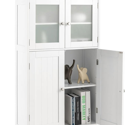 Dreamade Storage Cabinet with Doors - Bathroom Floor Cabinet, Freestanding Tall Cabinet