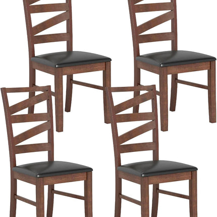 Dreamade Wooden Dining Chairs Set of 2/4 Farmhouse Kitchen Chairs with Rubber Wood Legs