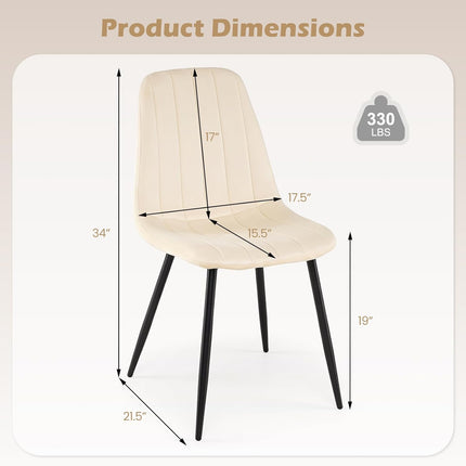 Dreamade Upholstered Dining Chairs Set of 4