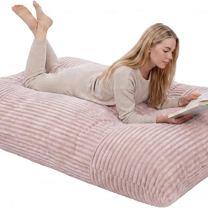 Dreamade Bean Bag Chair for Adults | Stuffed Floor Sofa w/Machine-washable Corduroy Cover