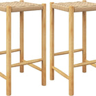 Dreamade Wood Stools Set of 2, 18