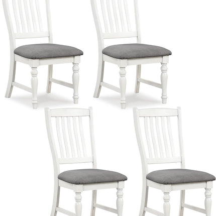 Dreamade Wood Dining Chairs Set of 2/4 Farmhouse Kitchen Chairs with Solid Wood Frame, Max Load 355 Lbs