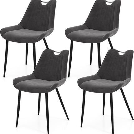 Dreamade Dining Chairs Set of 4 PU Leather Upholstered Kitchen Dining Room Chairs