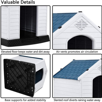 Waterproof Plastic Dog Houses - Dreamade