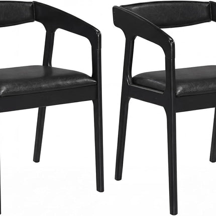 Dreamade Modern Accent Chair - PU Leather Upholstered Armchairs w/Cozy Backrest & Padded Seat Cushion