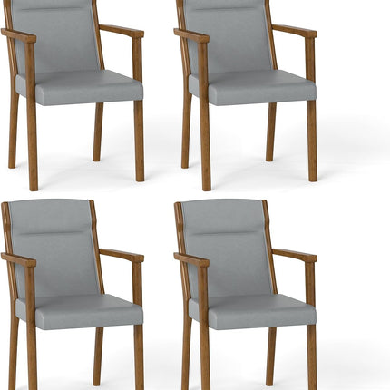 Dreamade Mid Century Modern Dining Chairs Set of 2/4 Upholstered Accent Chair with High Back
