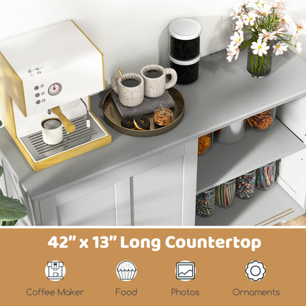DREAMADE Buffet Cabinet, Modern Buffets & Sideboards Cabinet w/Storage