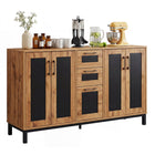 Dreamade 63” Sideboard Buffet Cabinet with 3 Drawers & Storage Shelves