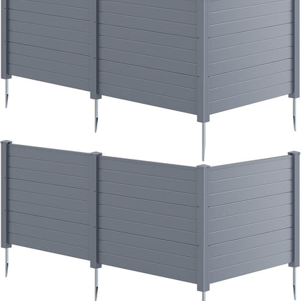 Dreamade No-Dig Air Conditioner Fence with Metal Stakes 48''W x 36''H