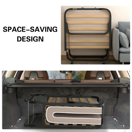 Dreamade Rollaway Folding Bed with 4 Inch Mattress
