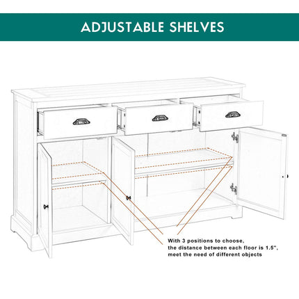 Dreamade Sideboard Buffet Server Storage Cabinet Console Table