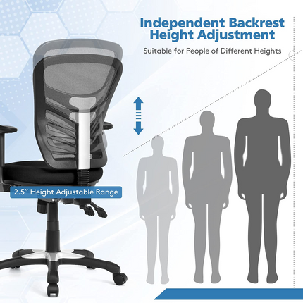 Dreamade Seat Tilt Adjustment Office Chair for Working Studying Gaming