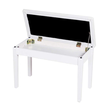 Dreamade Piano Bench W/Padded Cushion and Music Storage, Comfortable Double Duet Seat