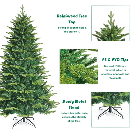 Dreamade Christmas Tree, PVC & PE Branch Tips, Indoor Holiday Festival Decoration for Residential Commercial Use - DreamadeUS