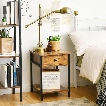 Dreamade Easy Assembly Sofa Side Table