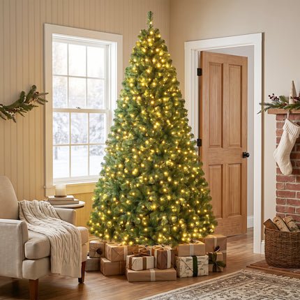 DREAMADE 7 FT Pre-Lit Artificial Christmas Tree, 1188 Hinged Branch Tips