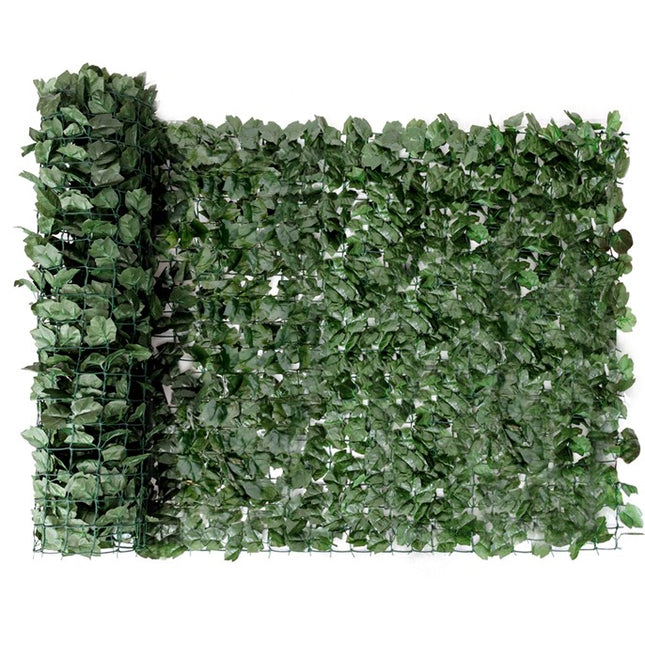 DREAMADE Faux Ivy Privacy Screen, Expandable Artificial Greenery Fence
