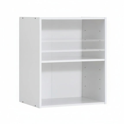 DREAMADE 2 Cube Storage Organizer, Open Storage Display Cabinet with Modular Cubby Design & Adjustable Shelf