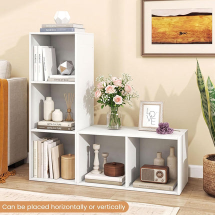 Dreamade 3-Cube Modern Bookcase, Vertical or Horizontal