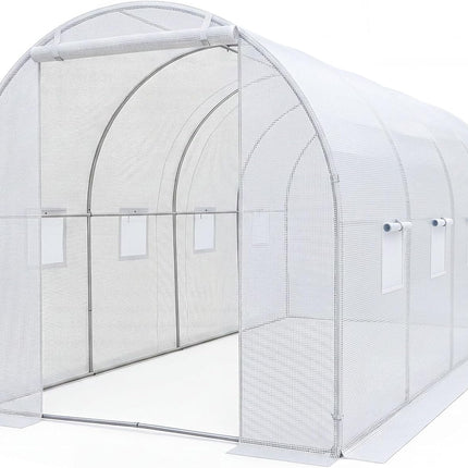 Dreamade 15 x 7 x 7 ft Walk-in Tunnel Greenhouse for Outdoors