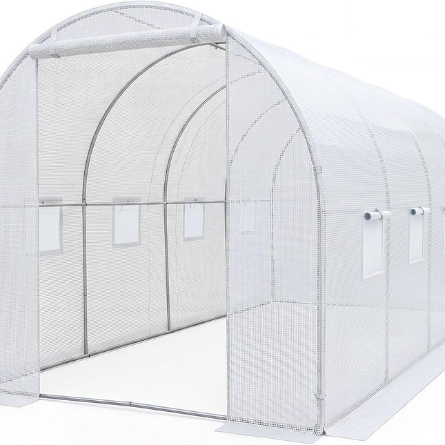 Dreamade 15 x 7 x 7 ft Walk-in Tunnel Greenhouse for Outdoors