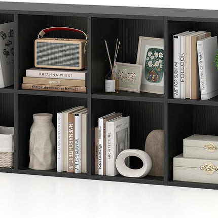 Dreamade Floor Standing Bookshelf with Storage and 2 Anti Tipping Kits