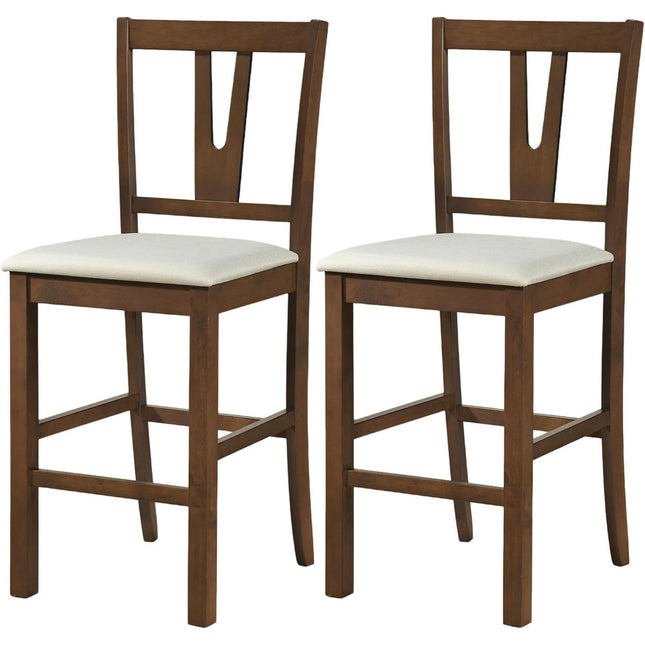 Dreamade 24" Counter Height Mid-Century Bar Stools