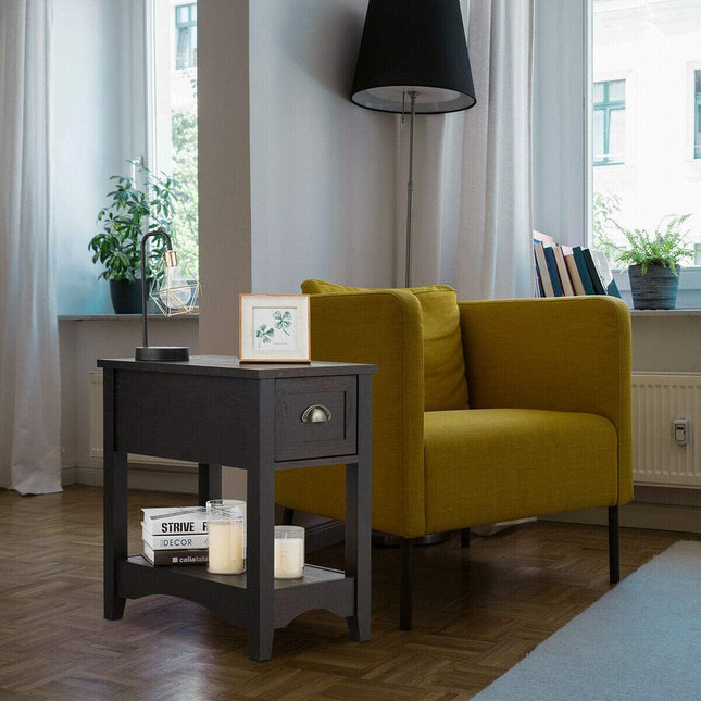 Chair Side End Table with Drawer - Dreamadeus