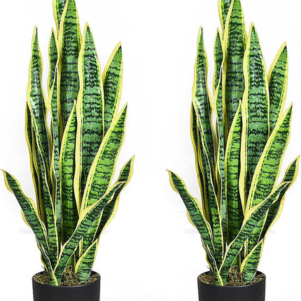 Artificial Snake Plant, 36" Fake Sansevieria