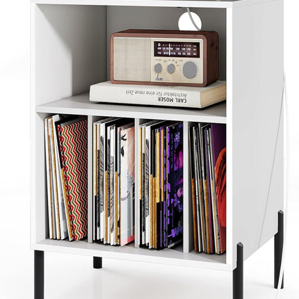 Dreamade Record Player Stand with Charging Station