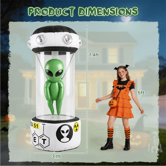 DREAMADE 7.4 FT Halloween Alien Inflatable