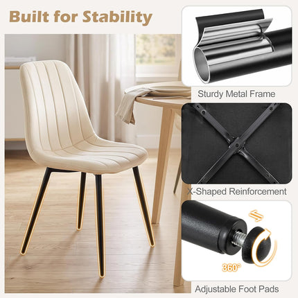 Dreamade Upholstered Dining Chairs Set of 4