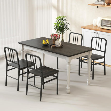 Dreamade Metal Dining Chairs Set of 4 & Modern Kitchen Chairs