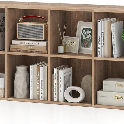Dreamade Floor Standing Bookshelf with Storage and 2 Anti Tipping Kits