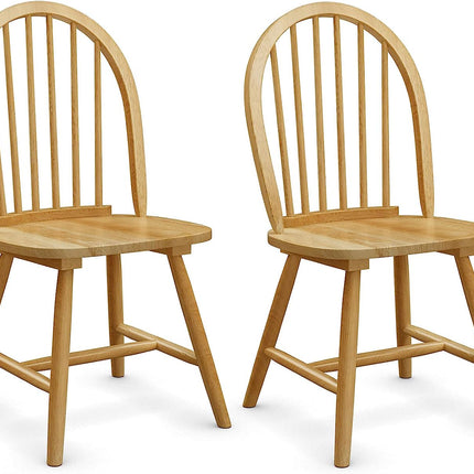 Dreamade Wood Dining Chairs, French Country Armless Spindle Back Dining Chairs