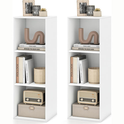 Dreamade 3-Cube Modern Bookcase, Vertical or Horizontal