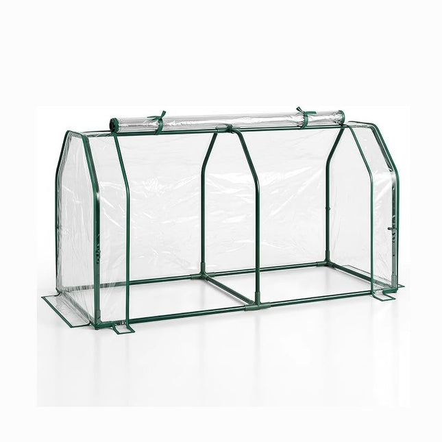 Dreamade Mini Portable Greenhouse w/ PE Cover Roll-Up Zipper