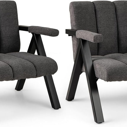 Dreamade Mid-Century Modern Accent Chair with Deepened Seat
