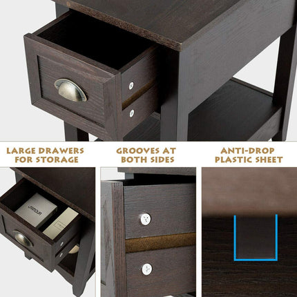 Chair Side End Table with Drawer - Dreamadeus