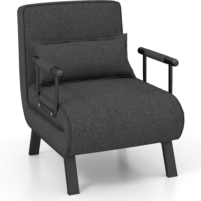 Dreamade Convertible Sofa Bed, 4-in-1 Sleeper Chair with Pillow