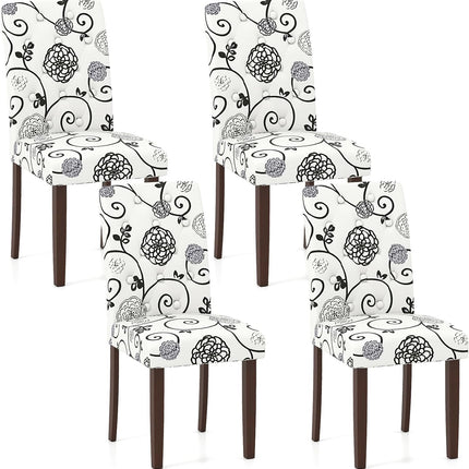 Dreamade Tufted Dining Chairs Set of 2/4 Upholstered Kitchen Chairs w/Padded Seat & High Backrest