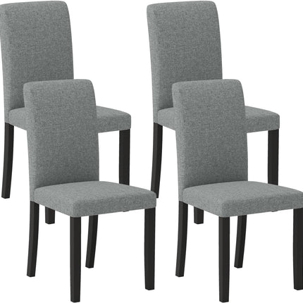 iantex Upholstered Dining Chairs Set of 2/4 Mid-Century Modern Fabric Parson Chair w/Rubber Wood Legs