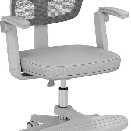 Kids Desk Chair, Ergonomic Adjustable Student Rolling Chair with Footrest & Flip-up Armrest
