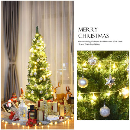 Pencil Christmas Tree, Artificial Slim Skinny Tree - DreamadeUS