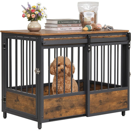 Dreamade Dog Crate Furniture with 2 Doors