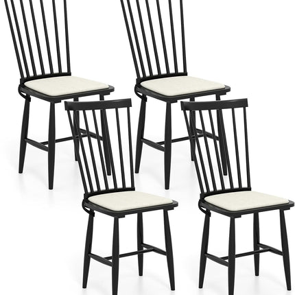 Dreamade Windsor Dining Chairs Set of 2/4 Farmhouse Wooden Kitchen Chair