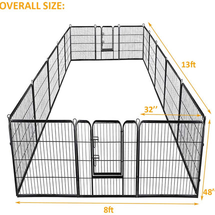 Dreamade 16 Panel, 48 Inch Pet Playpen