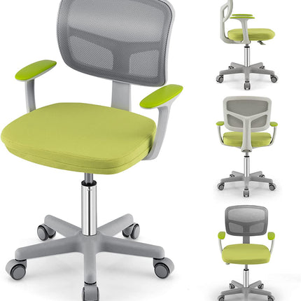 Dreamade Adjustable Desk Chair with Auto Brake Casters for Kids